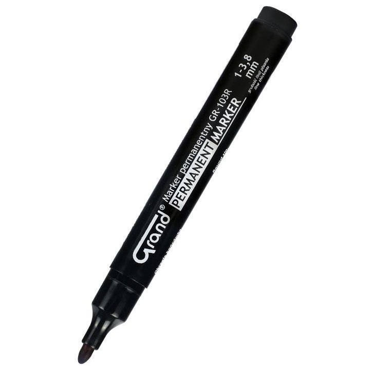 MARKER PERMANENTNY GRAND GR-103R 160-1316 CZARNY OKRĄGŁA 1.0-3.8 MM