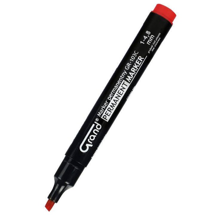 MARKER PERMANENTNY GRAND GR-103C 160-1313 CZERWONY ŚCIĘTA 1.0-4.8 MM