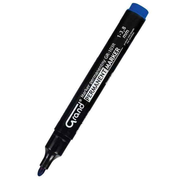MARKER PERMANENTNY GRAND GR-103R 160-1318 NIEBIESKI OKRĄGŁA 1.0-3.8 MM