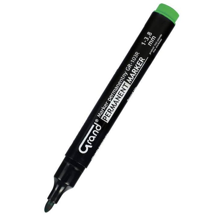 MARKER PERMANENTNY GRAND GR-103R 160-1319 ZIELONY OKRĄGŁA 1.0-3.8 MM