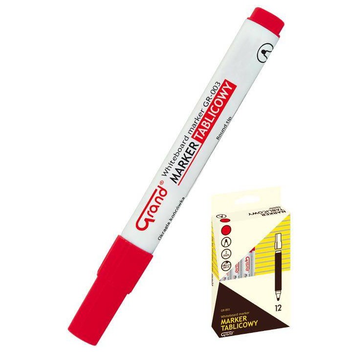 MARKER SUCHOŚCIERALNY GRAND GR-003 160-1309 CZERWONY OKRĄGŁA 1.0-3.8 MM