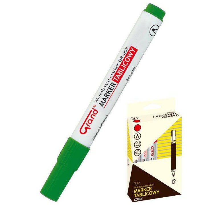 MARKER SUCHOŚCIERALNY GRAND GR-003 160-1311 ZIELONY OKRĄGŁA 1.0-3.8 MM