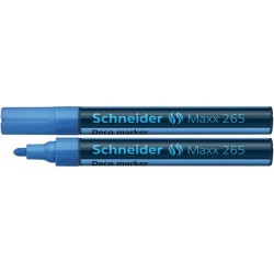Marker kredowy  SCHNEIDER Maxx 265 Deco jasnoniebieski okrągła 2-3mm