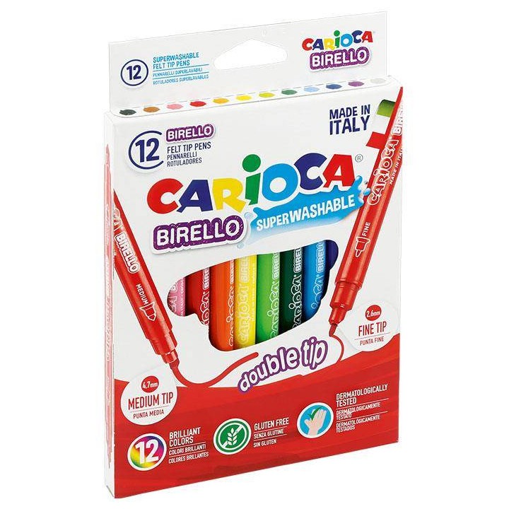 FLAMASTRY DWUSTRONNE CARIOCA 41457 BIRELLO 160-1463 MIX*12SZT