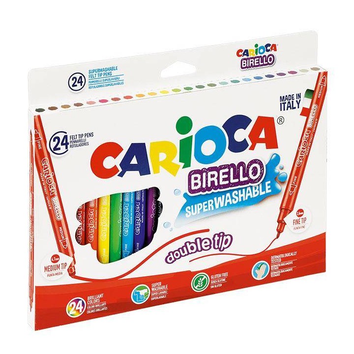 FLAMASTRY DWUSTRONNE CARIOCA 41521 BIRELLO 160-1464 MIX*24SZT