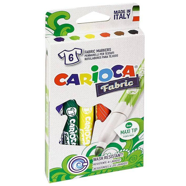 FLAMASTRY DO TKANIN CARIOCA 40956 CROMATEX 160-1473 MIX*6SZT
