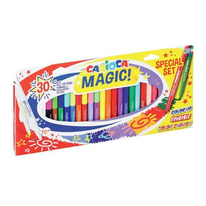 FLAMASTRY WYMAZYWALNE CARIOCA 43183 MAGIC! 160-2271 MIX*30SZT