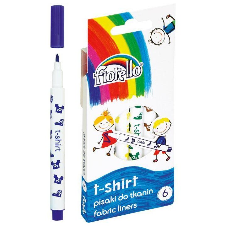 FLAMASTRY DO TKANIN FIORELLO GR-F125 T-SHIRT 160-2038 MIX*6SZT