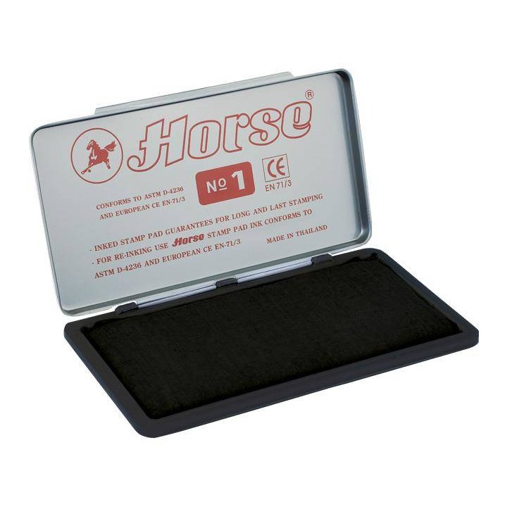 PODUSZKA DO STEMPLI 150X74MM HORSE NO.1 140-1015 CZARNA