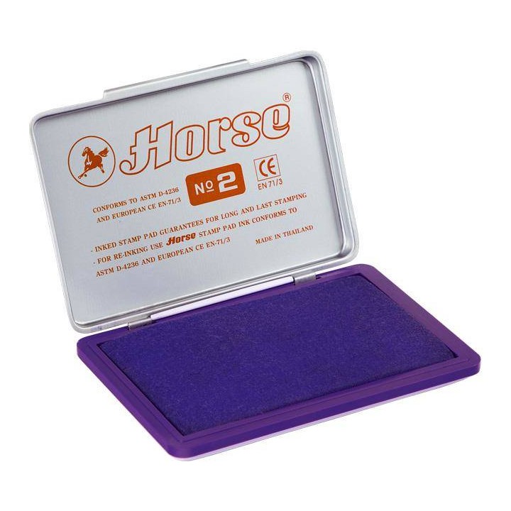 PODUSZKA DO STEMPLI 110X70MM HORSE NO.2 140-1022 FIOLETOWA