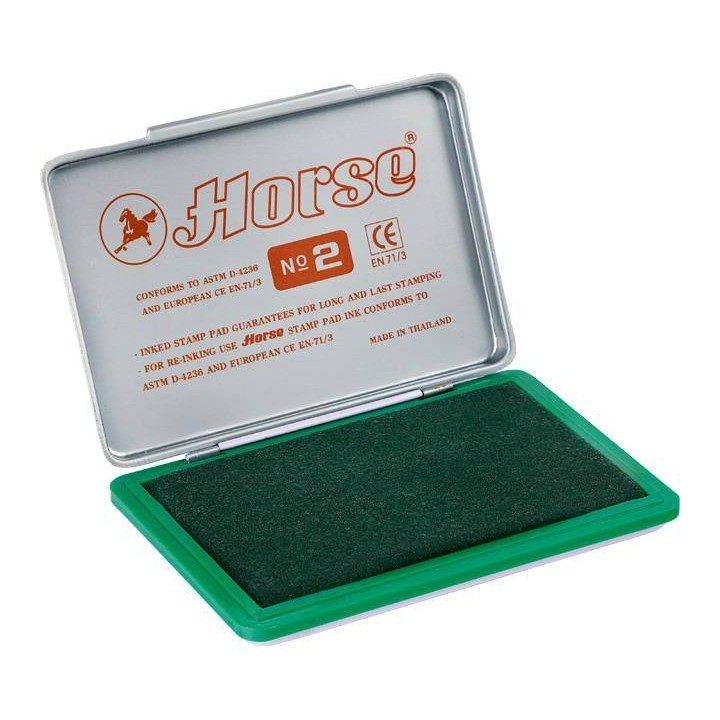 PODUSZKA DO STEMPLI 110X70MM HORSE NO.2 140-1024 ZIELONA