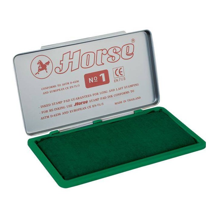 PODUSZKA DO STEMPLI 150X74MM HORSE NO.1 140-1019 ZIELONA