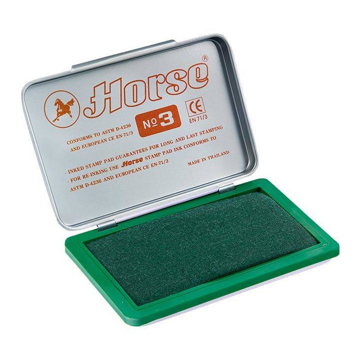 PODUSZKA DO STEMPLI 85X54MM HORSE NO.3 140-1029 ZIELONA