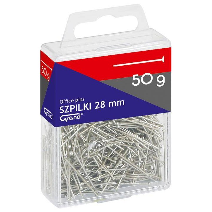 SZPILKI 28MM GRAND 110-1638 W POJEMNIKU PLASTIKOWYM 50G