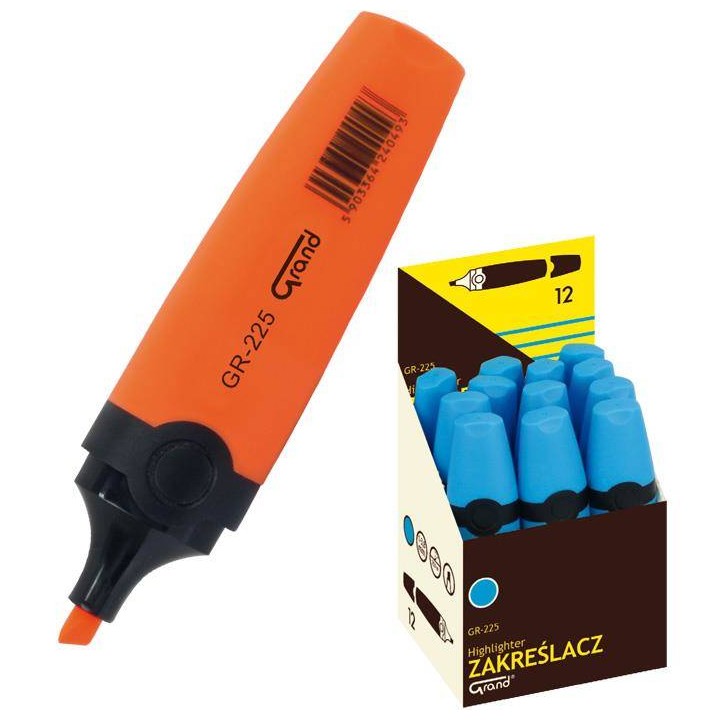 ZAKREŚLACZ 1-4.2MM GRAND GR-225 160-1518 POMARAŃCZOWY ŚCIĘTA