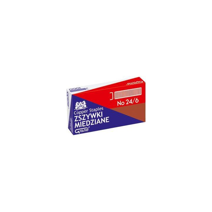 ZSZYWKI GRAND 24/6 110-1422 MIEDZIANE 1000SZT