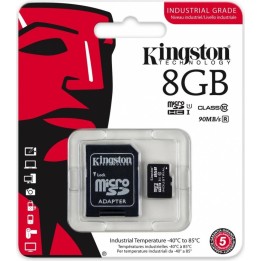 KINGSTON KARTA MICROSD 8GB CL10 UHS-I INDUSTRIAL