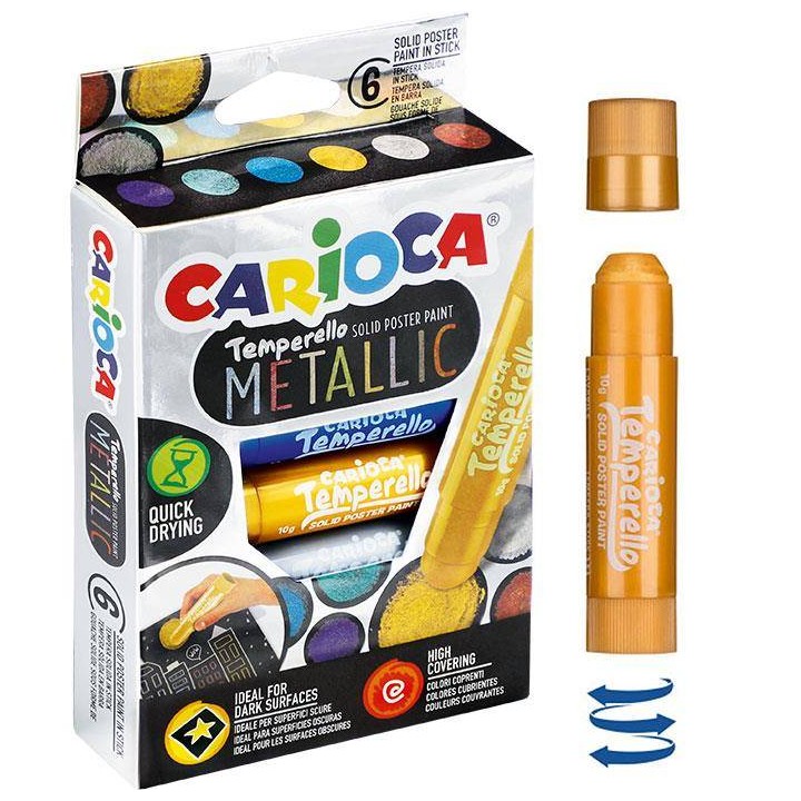 FARBY W SZTYFCIE CARIOCA 42674 METALLIC 170-2570 6KOL