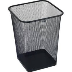 KOSZ NA ŚMIECI METALOWA SIATKA 18L GRAND GR-017 120-1459 KWADRATOWY CZARNY