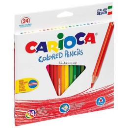 KREDKI OŁÓWKOWE TRÓJKĄTNE CARIOCA 42516 170-2120 24KOL
