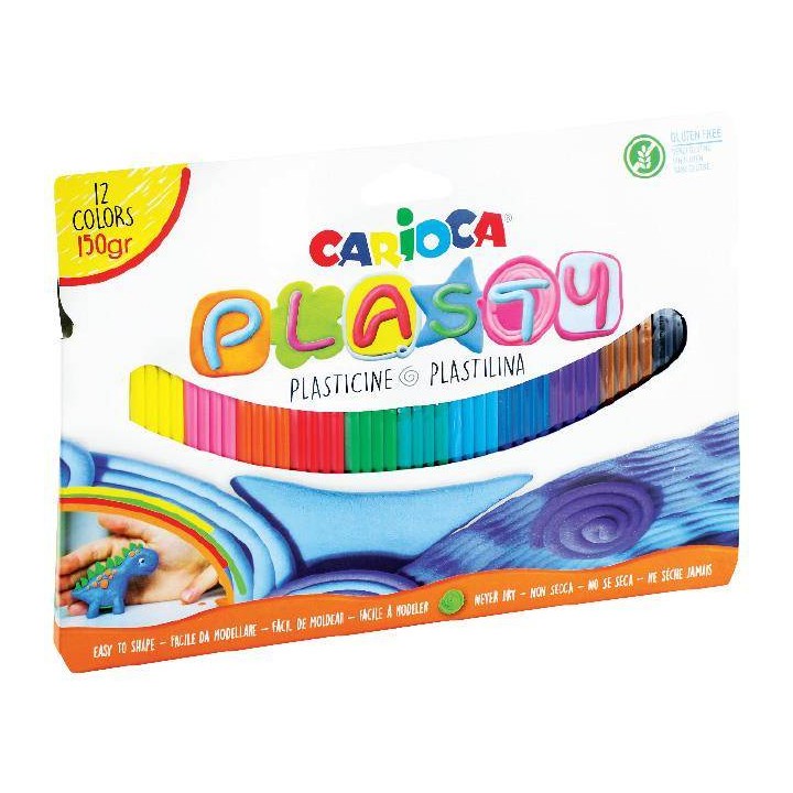 PLASTELINA CARIOCA 42691 PLASTY 170-2527 12KOL 150G