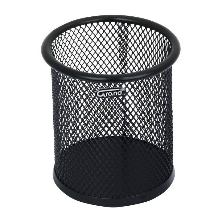 PRZYBORNIK NA DŁUGOPISY Ø90.5X101MM GRAND GR-004 120-1125 CZARNY METALOWY