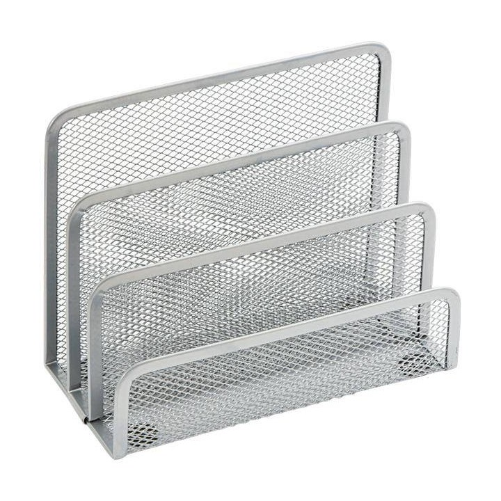 STOJAK NA KOPERTY GRAND 034S 120-1122 SREBRNY 178X78X140MM METALOWA SIATKA