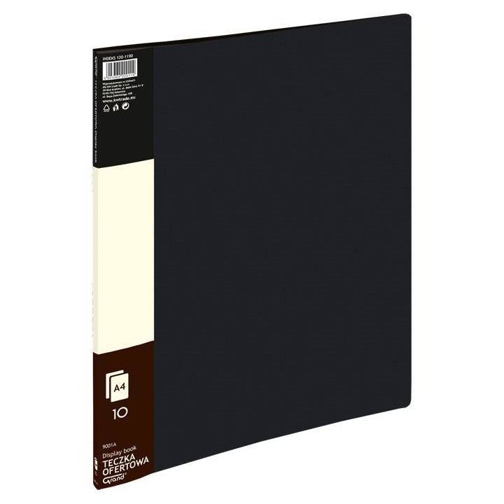 ALBUM OFERTOWY A4 GRAND 9001 120-1190 CZARNY PVC 10 KIESZENI