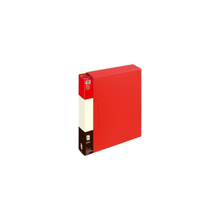 ALBUM OFERTOWY A4 GRAND 9010 120-1205 CZERWONY PVC 100 KIESZENI