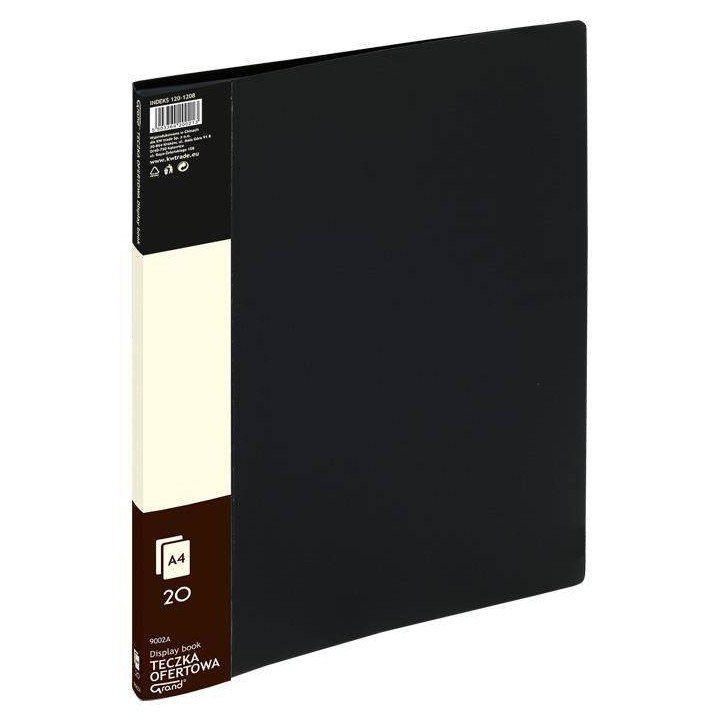 ALBUM OFERTOWY A4 GRAND 9002 120-1208 CZARNY PVC 20 KIESZENI