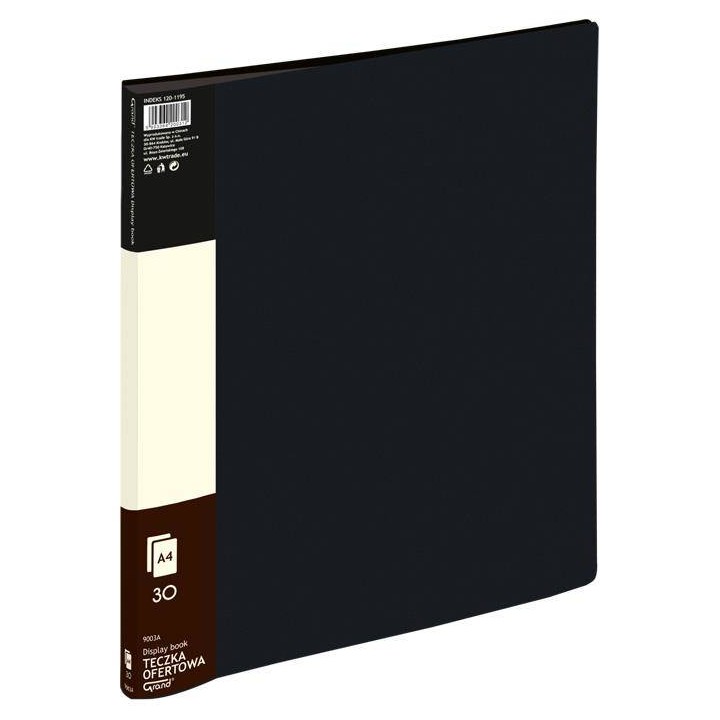 ALBUM OFERTOWY A4 GRAND 9003 120-1195 CZARNY PVC 30 KIESZENI