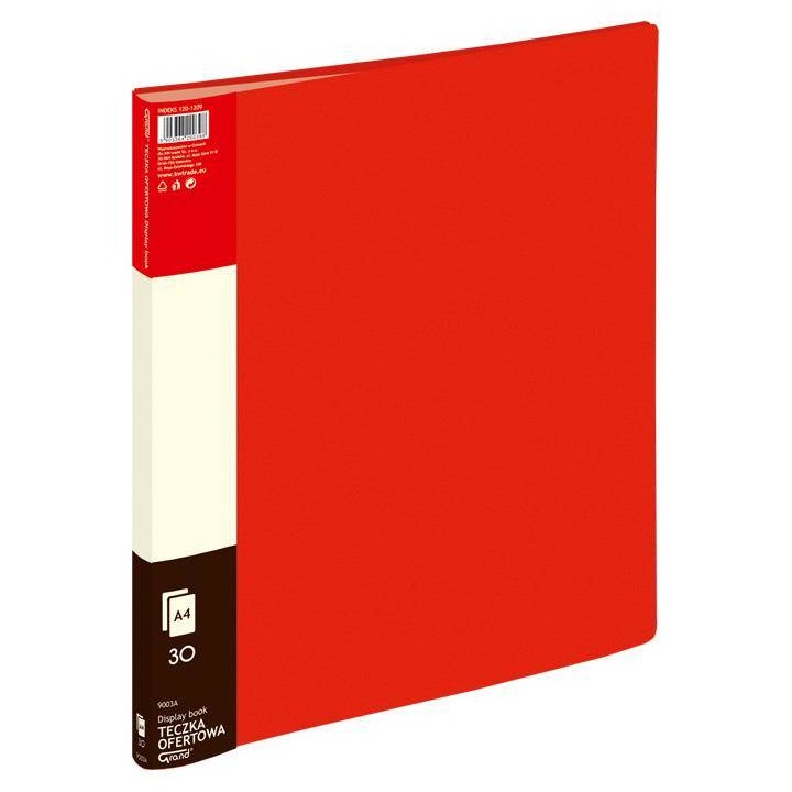 ALBUM OFERTOWY A4 GRAND 9003 120-1209 CZERWONY PVC 30 KIESZENI