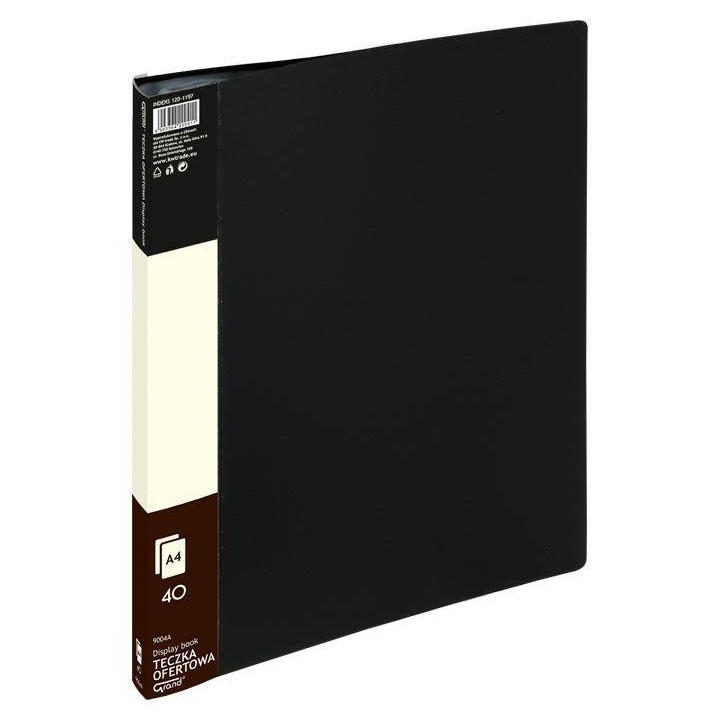 ALBUM OFERTOWY A4 GRAND 9004 120-1197 CZARNY PVC 40 KIESZENI
