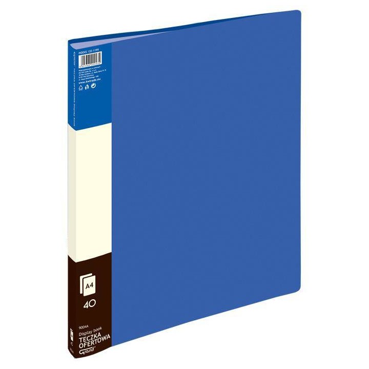 ALBUM OFERTOWY A4 GRAND 9004 120-1199 NIEBIESKL PVC 40 KIESZENI