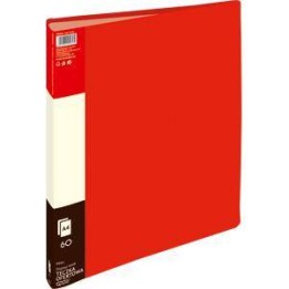 ALBUM OFERTOWY A4 GRAND 9006 120-1210 CZERWONY PVC 60 KIESZENI
