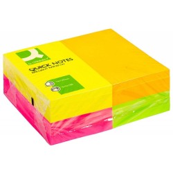 Karteczki samoprzylepne 127x76mm Q-CONNECT Rainbow neonowe mix  12x100kart
