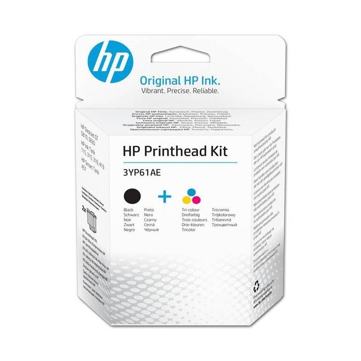 HP ORYGINALNY ZESTAW GŁOWICY DRUKUJĄCEJ, PRINTHEAD KIT 3YP61AE, BLACK/COLOR, REPLACEMENT KIT, HP DESKJET GT 5810, 5820, INK TANK