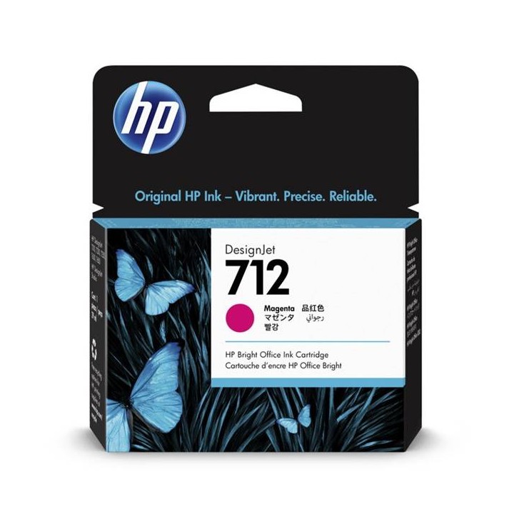 HP ORYGINALNY INK / TUSZ 3ED68A, HP 712, MAGENTA, 29ML, HP DESIGNJET STUDIO, T210, T230, T250, T630, T650