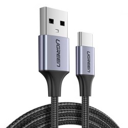 Kabel USB do USB-C QC3.0 UGREEN 	US288 1m z aluminiową wtyczką (czarny)