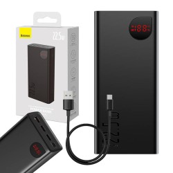 PowerBank Adaman, Baseus 40000mAh, 3xUSB, USB-C 22,5W (czarny)