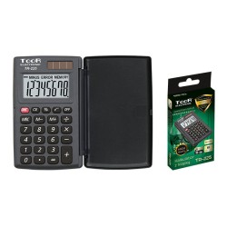 Kalkulator kieszonkowy 8cyfr Toor Electronic TR-225 z klapką 120-1856 zasilanie solarne + bateria 104x63x11mm