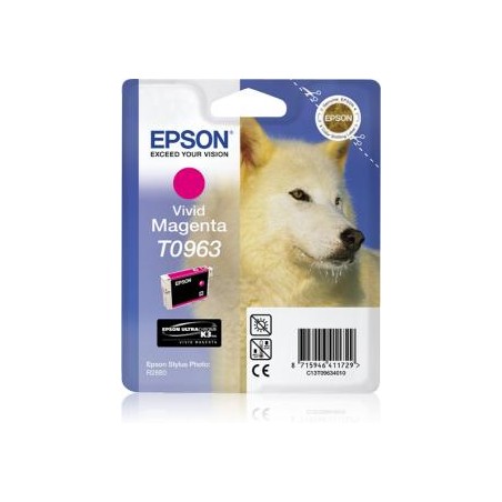 Tusz oryginalny EPSON T0963 C13T09634010 Magenta  11,4 ml