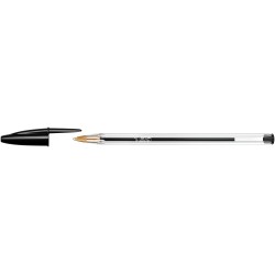 DŁUGOPIS BIC CRISTAL 847897 CZARNY 1.0MM PRZEZROCZYSTA OBUDOWA
