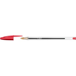 DŁUGOPIS BIC CRISTAL 847899 CZERWONY 1.0MM PRZEZROCZYSTA OBUDOWA