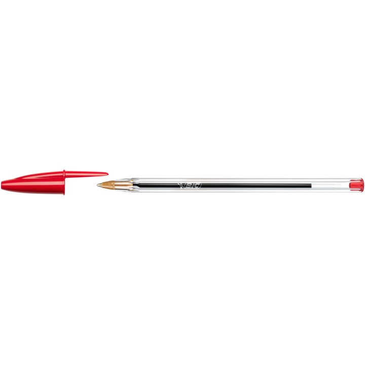 DŁUGOPIS BIC CRISTAL 847899 CZERWONY 1.0MM PRZEZROCZYSTA OBUDOWA