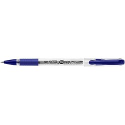 DŁUGOPIS ŻELOWY Z GUMOWYM UCHWYTEM BIC GEL-OCITY STIC CEL1010265 NIEBIESKI 0.5 OBUDOWA TRANSPARENTNA