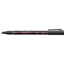FOLIOPIS Z TUSZEM PERMANENTNYM RYSTOR F 437-001 CZERWONY 0.6MM