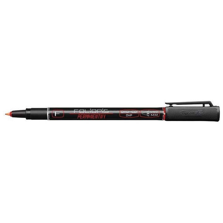 FOLIOPIS Z TUSZEM PERMANENTNYM RYSTOR F 437-001 CZERWONY 0.6MM