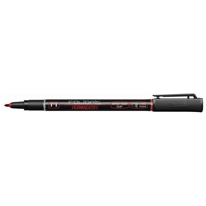 FOLIOPIS Z TUSZEM PERMANENTNYM RYSTOR M 438-001 CZERWONY 1.0MM