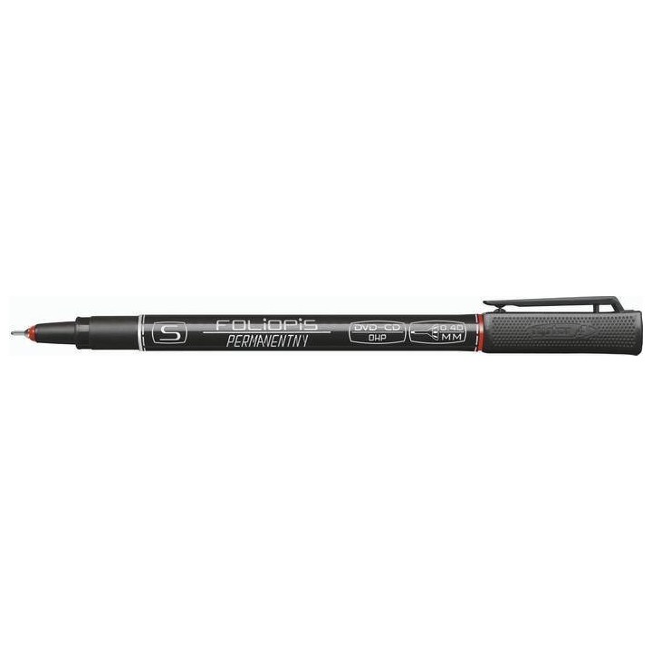 FOLIOPIS Z TUSZEM PERMANENTNYM RYSTOR S 436-001 CZERWONY 0.4MM